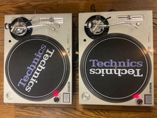 Technics SL-1200 MK3D Silver Pair Direct Drive DJ Turntables