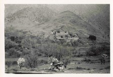 OLD PHOTO 1953 MOROCCO HIGH ATLAS VIEW OF A VILLAGE CHLEUHS BERBERS