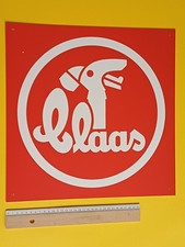 Plaque plastique Tracteur Moissonneuse-batteuse Machines Agricoles CLAAS 40/40cm