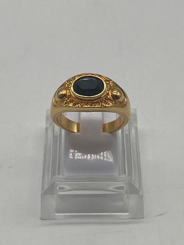Bague dorée vintage pierre