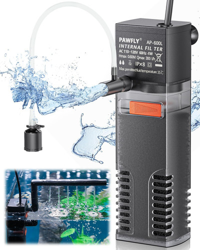 Internal aquarium filter with - internal,