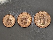 Trio 1, 2, 5 Cent Vatican 2005