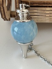 Pendule en aigues marines