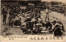 PC VIETNAM CAMP DE FRANCE TONKINOIS MILITARY (a64322)