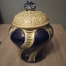 earthenware tobacco pot by Gustave De Bruyn Fives-Lille