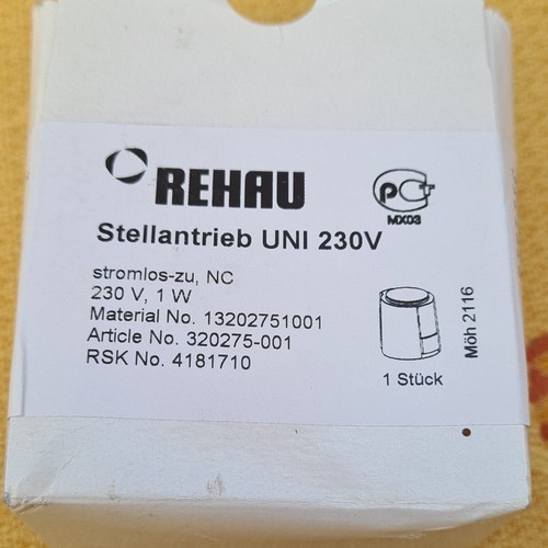 Rehau stellantrieb uni 230v - stellantrieb,