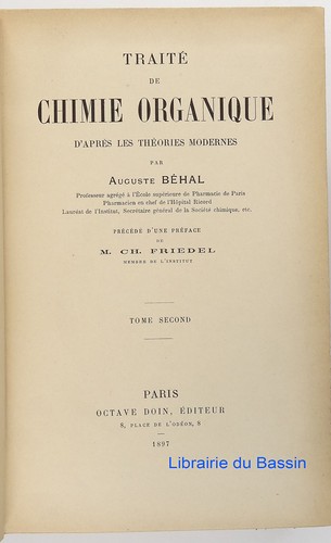 Traité chimie organique - de,