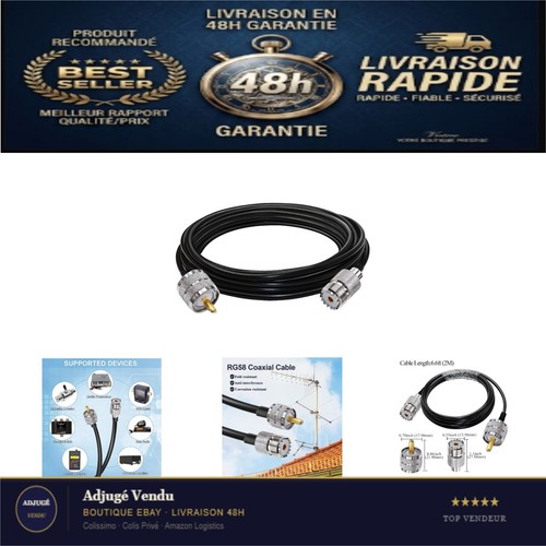 Câble coaxial so239 uhf - câble,