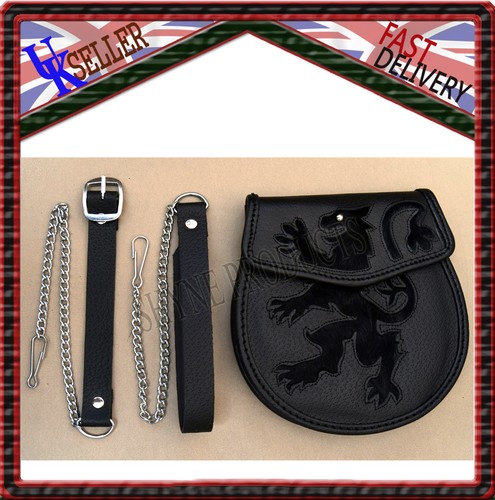 Sporran demi tenue lion - sporran, demi-tenue