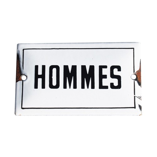 Ancienne petite plaque