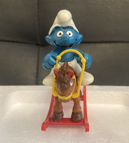 Schtroumpf cheval bascule - cheval,