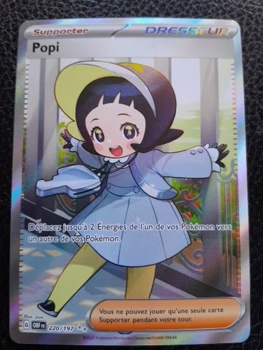 Carte pokémon popi - 220/197, ev