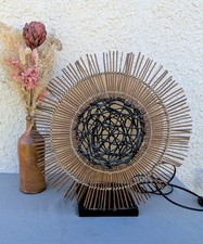 Lampe IKEA vintage rotin