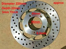 DIRT BIKE FRONT BRAKE DISC 220MM FITS PIT BIKE DIRT BIKE 50CC 70CC 90CC 110CC 