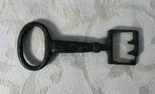 ANTIQUE WROUGHT IRON KEY LOCK FOLK ART HIGH MEDIEVAL 16TH CENTURY
