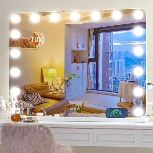 Miroir coiffeuse hollywood - coiffeuse,