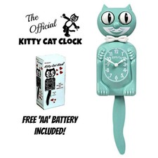 OCEAN WAVES KITTY CAT CLOCK