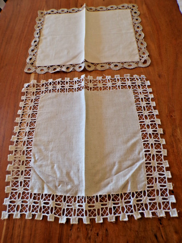 Linge ancien napperons lin - ancien,