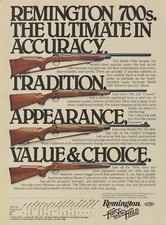 1981 Remington Firearms - "Remington 700s" 4 Models Of Rifles - Print Ad Photo