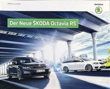 Skoda Octavia RS and Octavia Estate RS Brochure Brochure Depliant 08/2013