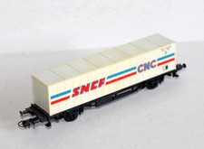 LIMA HO WAGON PLATEFORME PORTE CONTAINER + CONTENEUR SNCF, CNC, CNCU 030026 FXX