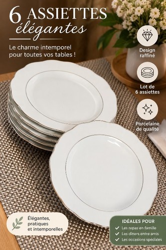 Lot assiettes plates - assiettes,