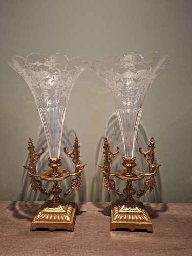 Paire vases cornet - paire, napoléon