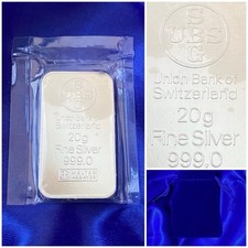 Lingot argent Pur Swiss Bank