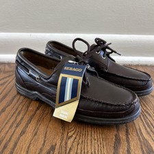 Sebago Dockside Casual Marine Boat Shoes Men’s Size 8 Dark Brown NEW With Tag