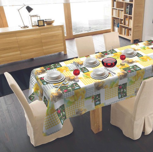 Nappe toile cirée - en, pâques