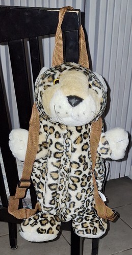 Peluche léopard motif