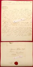 ● L.A.S 1845 Alphonse de MOGES naval officer to Frédéric NASSE banker Lisieux