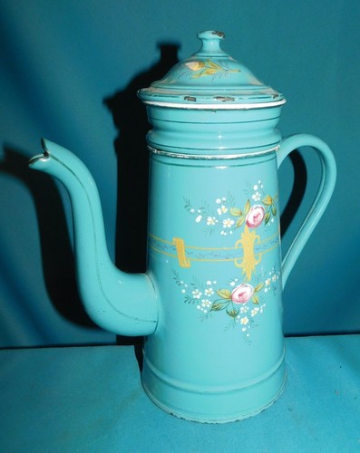 Ancienne cafetiere émaillée - cafetiere,