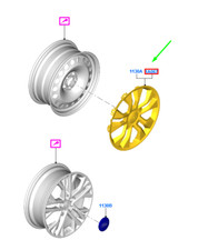 Kit de 4 enjoliveurs de roue