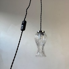 OLD VINTAGE GLASS WALKING LAMP Old French Lamp