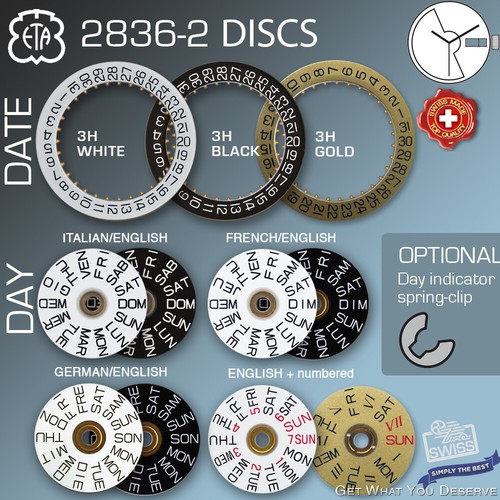 Day date discs for - +,