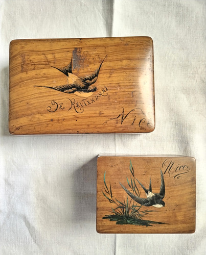 Boîte bois ancienne - boîte,