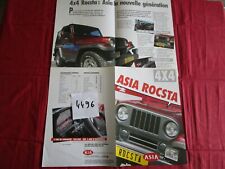N°4496 / KIA dépliant ASIA ROCSTA 4x4 / texte français 1995