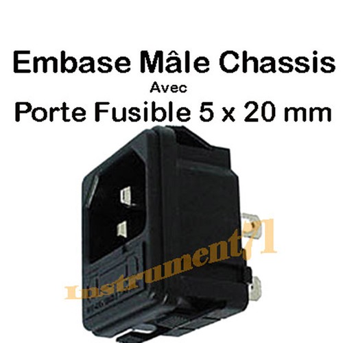 Fiche chassis clipsable avec - fiche,