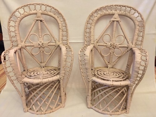 Paires fauteuils osier - de,