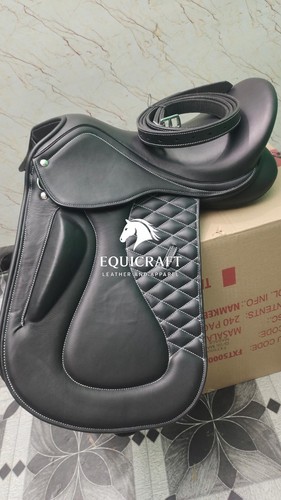 Selle dressage cuir noir - de,