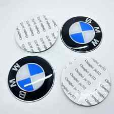 4 BMW 65mm M Z X Series 1 Aluminum Logo Sticker Hubcaps 2 3 5 6 7