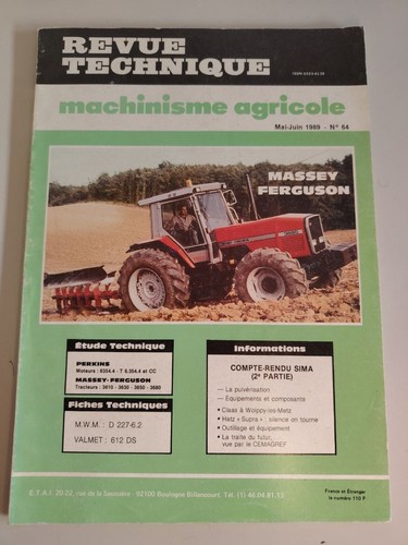 Revue technique tracteur - technique,
