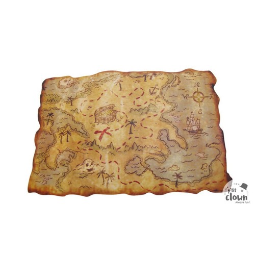 Carte trésor pirate - carte,