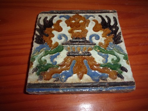 Carreau ancien terre cuite - terre, 18