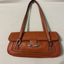 Botox Cosmetic Small Satchel Type Bag Orange / Brown Color Preowned