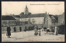 Old postcard Fontenay-sous-Fouronnes, Route de Fouronnes, partial view 1906 
