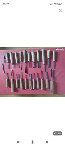 Lot gouges herring bros - gouges,