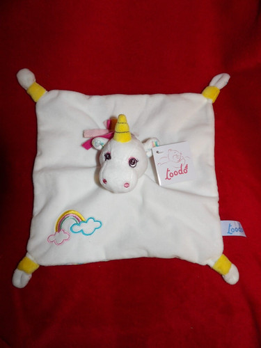 Doudou plat licorne - doudou,
