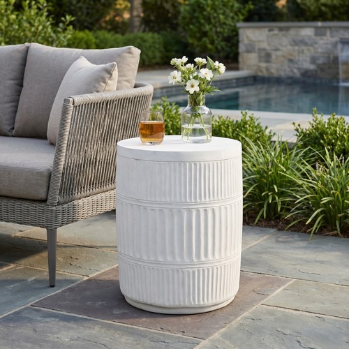 Outdoor patio end table - patio,